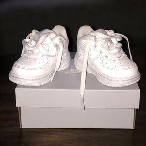 Nike Air Force 1 Low Infant Baby Toddler 3C White Athletic Shoes Sneakers